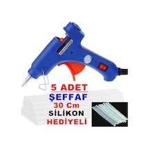 60 Watt Sıcak Silikon Tabancası 5 Adet Çubuk Slikon Çekme Eritme