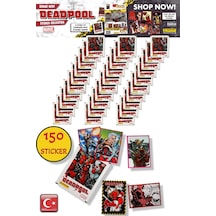 30 Paket - Marvel Deadpool Çıkartma Paketi Panini Lisanslı Ürün 150 Stıcker