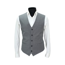 Mentor Regalo Erkek Yelek V Yaka Gri Çizgili 50642