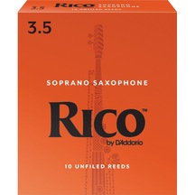 D'addario Rıa1035 Rico Orange Box Soprano Saksafon Kamışı No: 3.5 İleri Seviye/eğitim - 10'lu Paket Güçlü Hava Desteği Gerektiren Kararlı Ses Yapısı