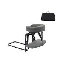 Fashioncha Ev Yatak Seti Yüz Yastıklı Masaj Seti Ayarlanabilir Kafalık El Dayanağı Rahatlama İçin Pu Süngerden Yapılmış Ergonomik Destek, Gri