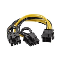 30 cm 6 pin pci express dişi to 6+2 8 pin kablo 30 cm 6+2 power güç kablosu