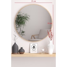 Sonomo Dekoratif 33cm Yuvarlak Ayna Antre Hol Koridor Duvar Aynası Salon Mutfak Banyo Wc Ofis Aynası Kahverengi Sonomo Dekoratif 33cm Yuvarlak Ayna Antre Hol Koridor Duvar Aynası Salon Mutfak Banyo Wc Ofis Aynası Kahverengi