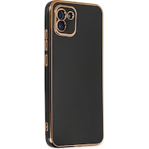 Samsung Galaxy A03 Kılıf Volet Silikon - Siyah