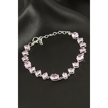 Savoroski - 302 - Zirkon Taşlı - Nazblsmm - Bileklik Pembe