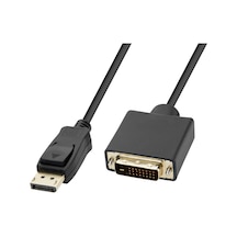 Powermaster Pm-3783 Displayport Dp To Dvı-d 24+1 Pasif Çevirici Dönüştürücü Kablo 1.8 Metre 1 Adet