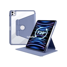 Apple Uyumlu iPad, Pro 11inç M4 2024 Kılıf Termik Kalem Bölmeli Dönebilen Standlı Kılıf A2836 A2837 A3006