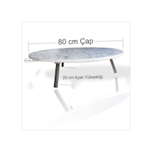 M3 Büyük 80Cm Çap Yer Yemek Sofrası Sinisi Hamur Açma Masası Tahtası