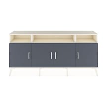 Arges Konsol 6 Raflı 4 Kapaklı 176x30x83 Aytaşı-antrasit/aytaşı Antrasit/aytaşı