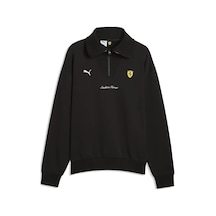Puma Ferrari Shield Halfzip Fl Siyah Erkek Sweatshirt
