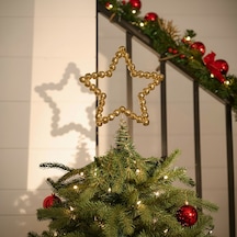 Karaca Home New Year Yılbaşı Twinkle Star Ağaç Başlığı Gold