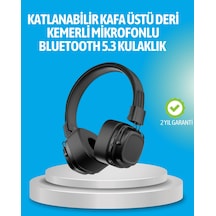 Deep Bass Destekli Kablosuz Katlanabilir Kulak Üstü Kulaklık - Lisinya