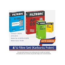 Netpar Opel Corsa D 1.3cdtı 2010-2014 Filtron 4'lü Filtre Seti Karbonlu