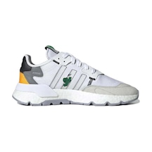Adidas Nite Jogger Renkli Beyaz Sneaker Ayakkabı Beyaz