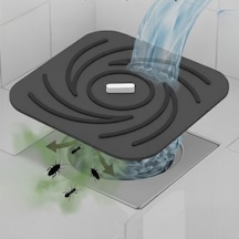 Kötü Koku Böcek Önleyici Gider Tıpası Lavabo Balkon Tuvalet Gider Kapatıcı Kapak Silikon Gri-g