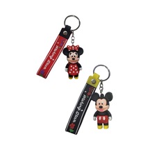 2 Li Anahtarlık Seti Mickey Mouse + Minnie Mouse - Mini Fare Miki Fare Anahtarlık Sevgili Anahtarlık
