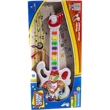 Oyuncak Pilli Müzikli Efsane Oyuncak Gitar Beyaz