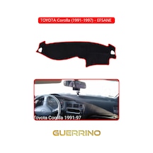Toyota Corolla 1991-1997 - Efsane Torpido Koruma Halısı Kırmızı Kenar