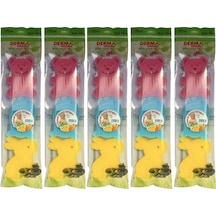 Derma Naturel 3 Lü Renkli Bebek Banyo Süngeri 5 Li Set