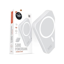 Powerway 5.000mah Pd15w Magsafe Kablosuz Wireless Taşınabilir Şarj Cihazı Beyaz Powerbank Txm5 Çok Renkli
