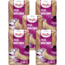 Yayla Yeşil Mercimek 1 Kg X5