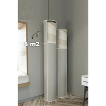 Pencereli Halı Hurcu 6m² Organizer Düzenleyici Kilim, Paspas Hurç 6 M² Hurç Açık Indigo