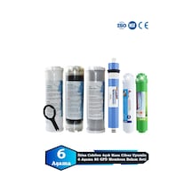 Sumarkt İhlas Cebilon Açık Kasa Su Arıtma Cihazı Uyumlu 6 Aşama 80 Gpd Membran Alkalinli Filtre Bakım Seti