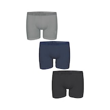 John Frank Natural Modal Long 3'lü Erkek Boxer Jf3bmodnalong01 Çok Renkli