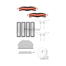 Dreame Vacuum Mop D9 Robot Süpürge Uyumlu Fırça,hepa Filtre,mop Seti-12 Parça