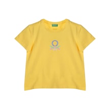 United Colors Of Benetton Kız Çocuk Tshirt Ben.g21242 SARI
