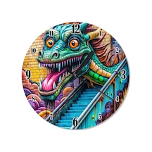 Ejderha Graffiti Dekoratif Duvar Saati