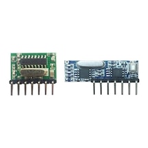 Rx480-e 4 Kanal Antenli 433mhz Rf Alıcı Verici Learning Code Receiver Uyumlu