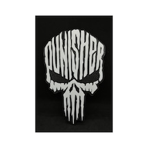 Punisher Logolu Standart Duvar Dekoru / Oyuncu Odası Aksesuarı