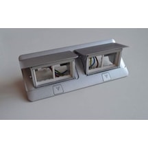 054013 Legrand 8 2X4 Modül Donatılabilir Buat Mat Alüminyum