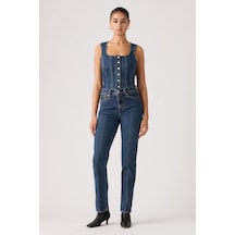 Levi's Wedgie Slim Tr Destiny Stone Dark Indigo Kadın Jean-14289 Koyu Mavi