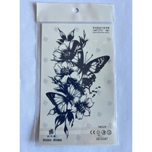 Çiçek Kelbek 18x11 Cm Yarı Kalıcı Geçici Dövme