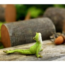 Minyatür Bahçesi Ve Teraryum Yoga Tavşanı Ayakta Namaste Pozu Heykeli Küçük Diğer