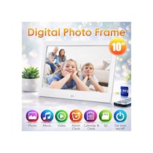 10.1 İnç Digital Fotoğraf Çerçevesi Photo Frame Sd/usb Mp3/mp4 Çalar 1024x600 Resim Çerçeve