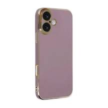 Newface - 265 - Apple iPhone Uyumlu 16 Kılıf Volet Silikon - Csmo-tex - - Mor