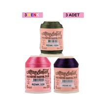 3 Adet Altınbaşak Oya Ve Dantel İpi 20 Gr - Royaleks - No: 338 - 062 - 1004 Çok Renkli