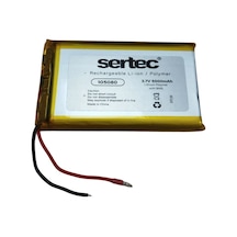 Tedar Sertec 105080 3.7v 5000 Mah Li-polymer Pil Devreli/1.5a Najmaddin