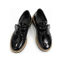Zekids Erkek Çocuk Rugan Oxford Ayakkabı-17249 Siyah