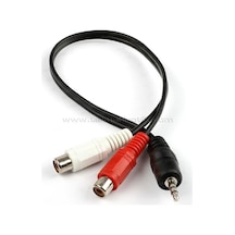 Dark 2 X Rca (Analog Ses) - 3.5Mm Stereo Dönüştürücü (2 X Rca Diş