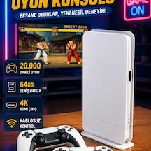 M15 Retro Oyun Konsolu 4k Hdmı Çıkışlı Kablosuz 2 Kollu 64gb 20.000 Oyunlu