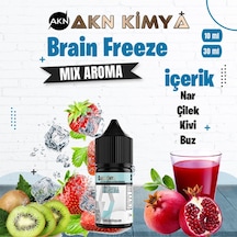Akn Kimya Brain Freeze Naked Mix Aroma Nar Çilek Kiwi Buz Gıda Aroması 10 Ml
