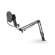 Usb Kondansatörlü Mikrofon, Profesyonel Set, Mikrofon Kollu, Pop Koruması Ve Rüzgar Koruması, S