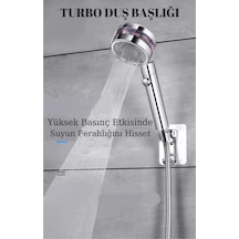 Duş Başlığı Turbo Basınçlı Masaj Etkili Temizlenen Bilir Su Tasarruflu Duş Başlığı Yeni Model Plasti Diğer
