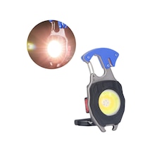 Mini Çalışma Işığı Çakmak Özellikli Led Anahtarlık El Feneri Mavi