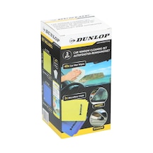 Dunlop Dun103 Cam Temizlik Seti 2 Adet Mikrofiber Bez 35x35 Cm 250 G/m² + 40 Adet Temizleme Mendili