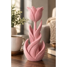 Spiral Lale Çiçeği Figürlü Dekoratif Biblo 60552451